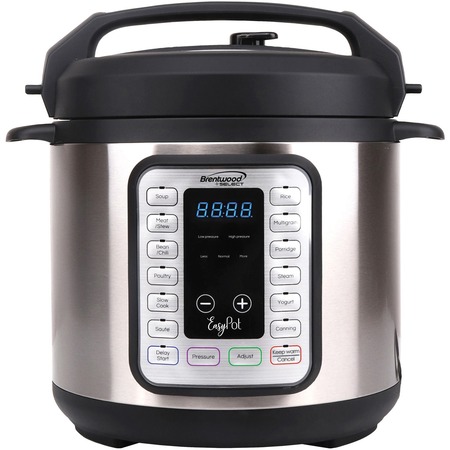 BRENTWOOD APPLIANCES Easy Pot 6qt. 8-in-1 Electric Multicooker EPC-636